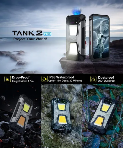 Vista 15 de 8849 Tank 2 Pro Smartphone Resistente Desbloqueado, 24+512GB/1TB Android 14 Teléfono Celular Resistente con Proyector, 6.79’’ 4G Teléfonos Móviles
