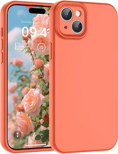 Vista 67 de SUPFINE - Funda diseñada para iPhone 12, silicona líquida premium con [forro de microfibra suave antiarañazos][protección de cámara mejorada], funda