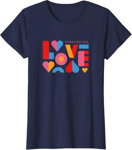 Vista 20 de USPS Camiseta Forever USA Love, Negro