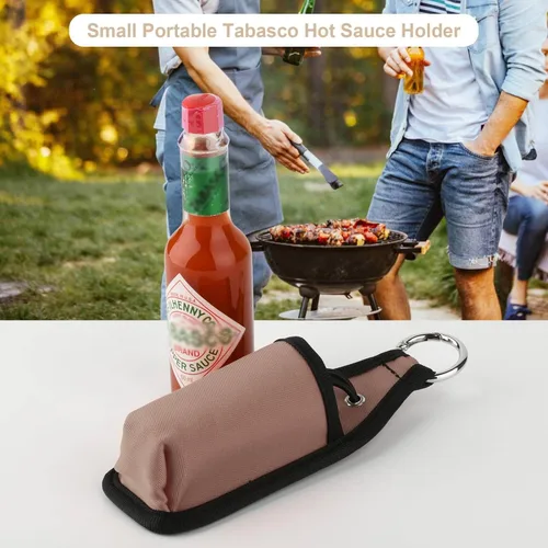 Vista 5 de Funda para botellas de salsa picante, se adapta a botellas de salsa picante