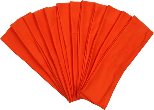 Vista 6 de Diademas para el pelo, bandas de ejercicio de algodón, suaves y elásticas, color sólido