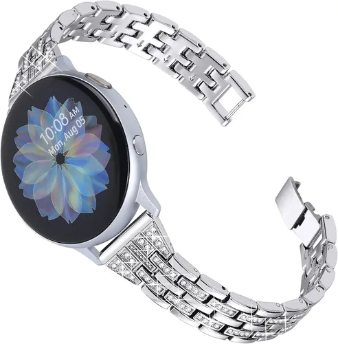 Vista 9 de JOYOZY Correas elegantes para mujer y niña compatibles con Galaxy Watch 6/5/4/FE/7 de 40 mm, 44 mm/Classic de 42 mm, 43 mm, 46 mm, 47 mm/Galaxy