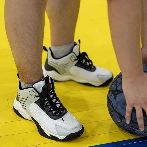 Vista 6 de Tenis de baloncesto para hombre, tenis deportivos para correr al aire libre, antideslizantes, ligeros, acolchados, tenis deportivos de entrenamiento