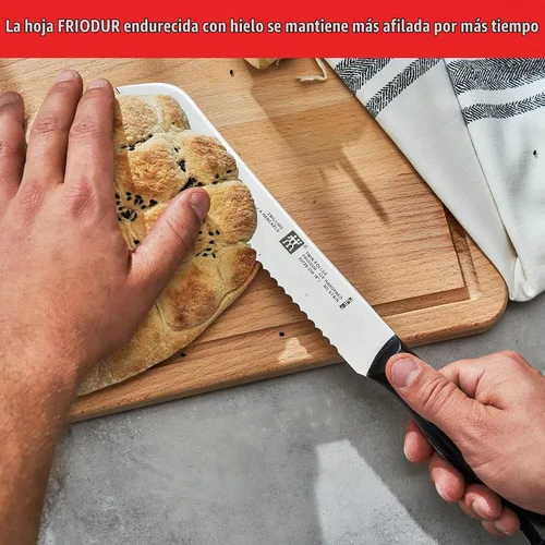 Vista 7 de ZWILLING TWIN Signature Juego de Cuchillos con Bloque Autoafilable de 15 Piezas - Marrón