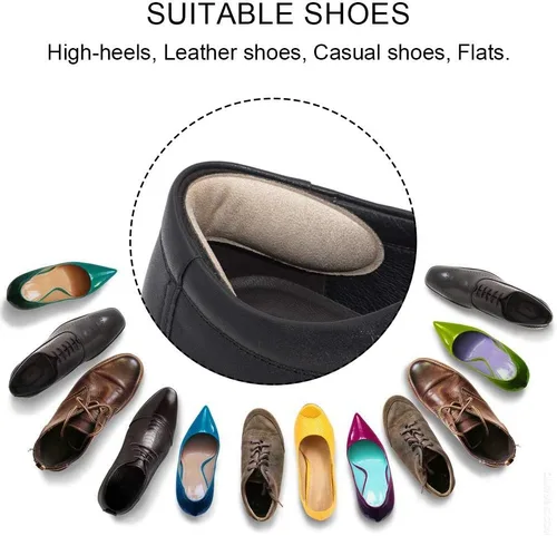 Vista 6 de Dr. Foot's Heel Grips Liner Insert for Shoes Too Big, inserciones de zapatos para zapatos sueltos, evitando resbalones del talón, frotamiento, Beige