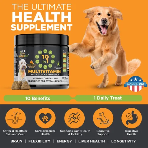 Vista 4 de Googipet - Multivitamínico masticable para perros, vitaminas y suplementos