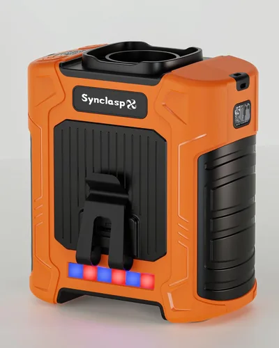 Vista 9 de Ventilador de cintura, ventilador recargable de clip de cinturón de 10000 mAh, flujo de aire turbo de 59 pies/s, 18500 rpm, 6 velocidades, hasta 35