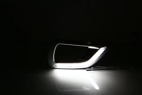 Vista 5 de Luz LED diurna, lámpara antiniebla Retrofit LED con luz blanca DRL kit de repuesto para Nissan Navara NP300 2015-2017