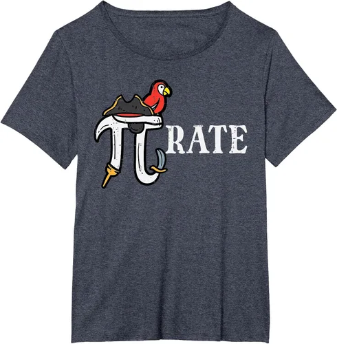 Vista 15 de Pirate Pi Funny Math Pie Halloween Disfraz Maestro Hombres Mujeres Camiseta Asphalt Grey