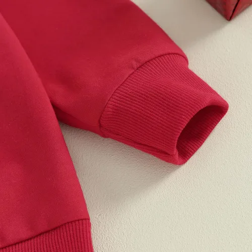Vista 5 de Mandizy Conjunto de ropa deportiva de manga larga con cuello redondo para bebé niño