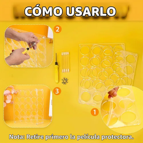 Vista 5 de Almacenamiento de rollos de vinilo de 20 agujeros para sala de manualidades, soporte de rollo de vinilo para hasta 20 rollos de vinilo, material 1
