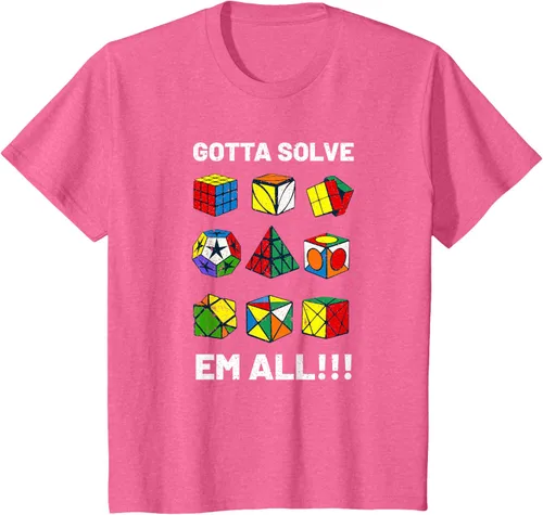 Vista 57 de Camiseta competitiva Puzzle Cube Gotta Solve Em All Speed Cubing