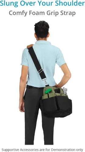 Vista 5 de PROAIM Bolsa Cube Stand-by para asistentes de cámara, puños y técnicos Viene con cómoda correa para el hombro para herramientas de utilidad