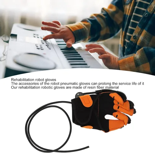 Vista 9 de Guantes de robot de rehabilitación – Guantes de robot de rehabilitación de dedos para recuperación de la función de la mano, soporte para enderezar