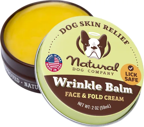 Vista 8 de Natural Dog Company Bálsamo antiarrugas para perros – Bálsamo antiarrugas para perros para pliegues de la piel, arrugas faciales y arrugas, crema