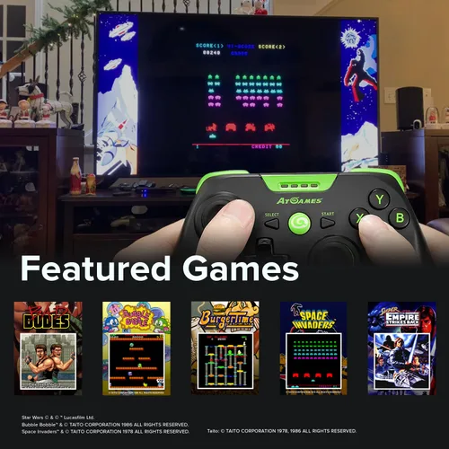 Vista 6 de Legends Core Plus, Plug And Play Arcade Game Console, Home Arcade, Classic Retro Video Games, 100 Licensed Genre-Defining Arcade & Console