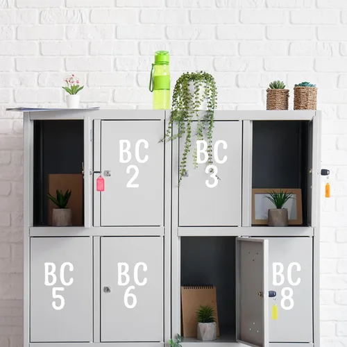 Vista 6 de 20 hojas de calcomanías del alfabeto de 4 pulgadas, letras y números, 240 calcomanías de vinilo autoadhesivas para buzones, ventanas, puertas, Blanco