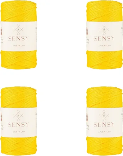 Vista 71 de Cuerda de poliéster Sensy Premium de 3 mm, 120 metros, 100% cordón de polipropileno, cuerda de macramé de 3 mm, cordón para bolsos de ganchillo