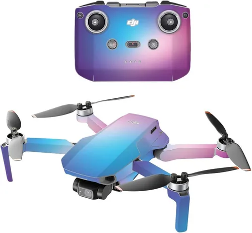 Vista 18 de MightySkins - Compatible con DJI Mini 2 Dron portátil - Aqua Swirl Funda protectora de vinilo duradera y única Fácil de aplicar, quitar