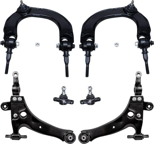 Vista 53 de Detroit Axle - Kit de brazos de control delantero para Chevy Silverado 1500 GMC Sierra 1500 GMC Sierra 1500 Avalanche Yukon Tahoe Escalade ESV EXT