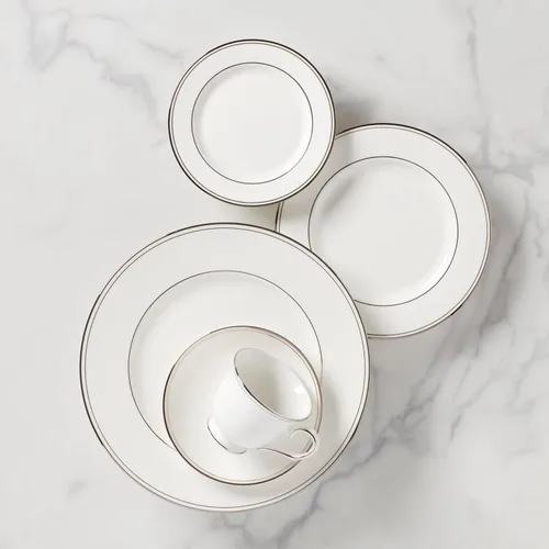 Vista 7 de Lenox Creamer Federal Platino, Blanco