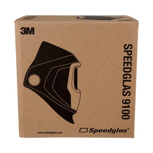 Vista 9 de Casco 3 M Speedglas 9100, seguridad para soldar 06-0300–51SW, estuche de repuestos con ventanas laterales, diadema y panel frontal plateado