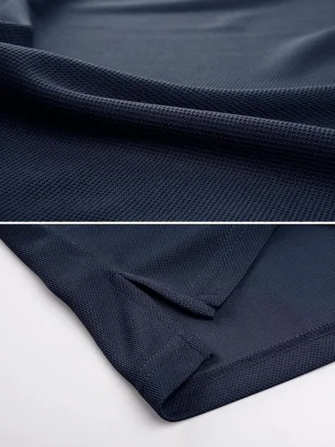 Vista 5 de MAGCOMSEN Camisas polo para hombre, 3 botones, secado rápido, manga larga, tácticas, camisa de golf
