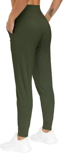 Vista 4 de THE GYM PEOPLE - Pantalones deportivos ajustados para mujer, ligeros, para entrenamiento, yoga, correr y descanso