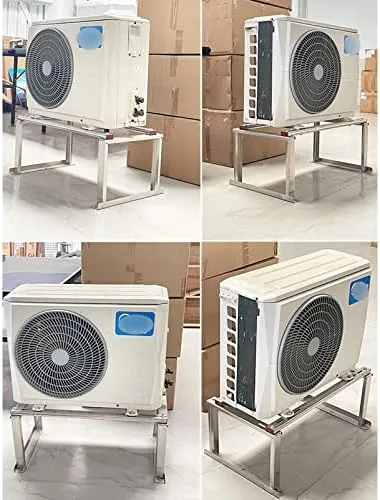 Vista 8 de Soporte de aire acondicionado, soporte de suelo resistente para aire acondicionado mini split sin conductos, soporte de condensador de acero