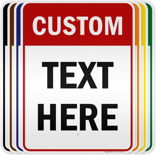 Vista 12 de Cartel personalizado, cartel personalizado para negocios, uso en interiores/exteriores. 7x10 pulgadas, aluminio 0.040 libre de óxido, resistente a