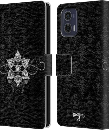 Vista 7 de Head Case Designs Officially Licensed Alchemy Gothic 13 Dagger Illustration Leather Book Wallet Case Cover Compatible with Motorola Moto G73 5G
