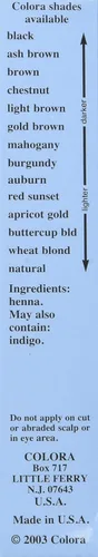 Vista 4 de Colora Tinte en polvo de henna para el cabello, color caoba, 2 onzas (paquete de 3)