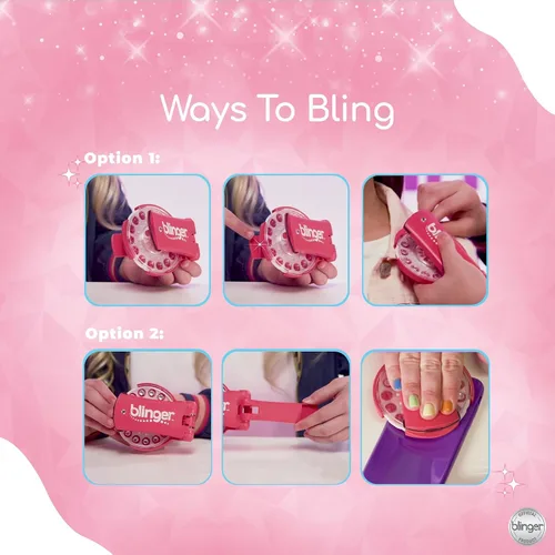 Vista 7 de blinger Glimmer Collection - Paquete de recambio Fiesta de cumpleaños 12 discos – 180 gemas Bling in Brush Out Funciona con herramienta