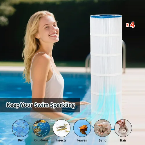 Vista 7 de Cartucho de filtro de piscina PLF106A compatible con CX880XRE, C4020, C4025, C4030, C-7488, FC-1226, C4 × 106 pies cuadrados Cartucho de 4