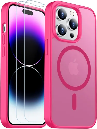 Vista 47 de SPIDERCASE Funda magnética translúcida diseñada para iPhone 11, con 2 protectores de pantalla de vidrio templado, antihuellas, para iPhone 11 de 6.1