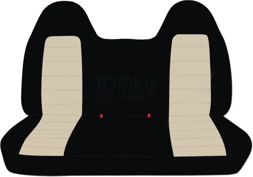 Vista 22 de Totally Covers Compatible con Ford F-150 F-250 F-350 1992-1998 Fundas de Asientos de Camión de Dos Tonos (Banco Sólido Delantero/Trasero) con/sin