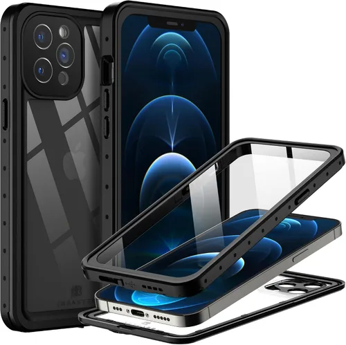 Vista 14 de BEASTEK NRE Series - Funda impermeable para Apple iPhone 12, a prueba de golpes, con certificación IP68, con protector de pantalla integrado, funda