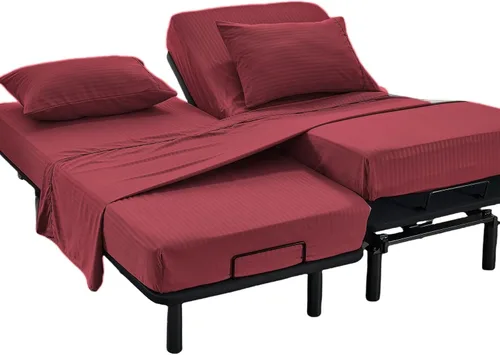 Vista 27 de Kingnex Sábanas a rayas para sofá cama de 36 x 72 pulgadas, tamaño individual para sofá cama, microfibra suave de doble cepillado 1800, 3 piezas