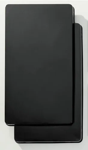 Vista 2 de Montgomery Ward Fundas Premium para Quemadores Rectangulares Rojas, Set de 2 para Estufas de Gas y Eléctricas (Rojo) para estufas de gas
