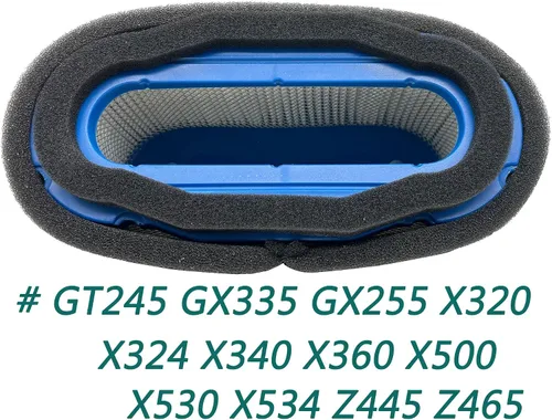 Vista 5 de Filtro de aire Pre filtro para John Deere 647 657 667 717A 727A Z Trak cortacéspedes GT245 GX255 GX335 335 Tractores de césped Kawasaki