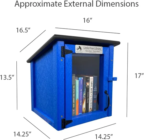 Vista 4 de LITTLE FREE LIBRARY® Kit compuesto, incluye registro oficial (valor de $50). Fabricado en Estados Unidos por la organización sin fines de lucro que