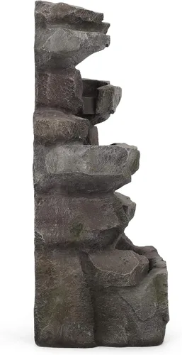 Vista 6 de Christopher Knight Home Fuente Candler para exteriores, gris piedra