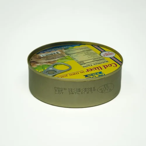Vista 4 de Foie Gras of the Sea Hígado de bacalao capturado en la naturaleza islandés (Foie de Morue) en aceite propio, 7.1 onzas, paquete de 5 – Omega-3