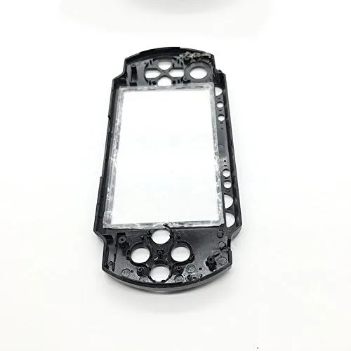 Vista 4 de Placa frontal de la placa frontal Shell caso reemplazo para Sony PSP 1000 1001 Fat (negro)