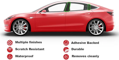 Vista 5 de Rvinyl Rtrim - Adhesivo para poste de pilar de Mazda Mazda2 2011-2014 - 0