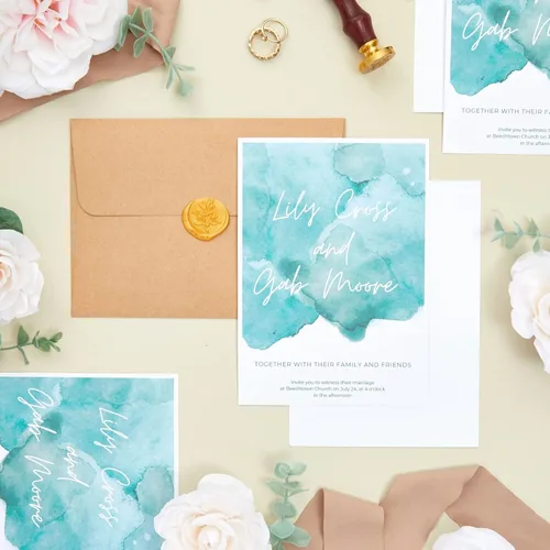 Vista 3 de Papel de cartón, 5 x 7 pulgadas, blanco, 200 unidades, 300 GSM (110 libras), cartulina pesada para invitaciones de boda y cartulina de invitación