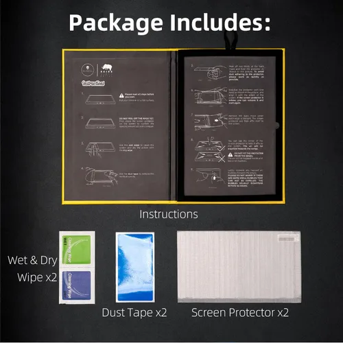 Vista 9 de Skull & Co. Protector de pantalla de vidrio templado de alta transparencia y alta sensibilidad para SteamDeck (paquete de 2)