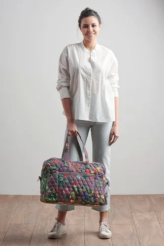 Vista 7 de Maison d' Hermine Bolsa de viaje acolchada de 100% algodón, bolsa de fin de semana, equipaje de fin de semana, bolsa de gimnasio para hombres