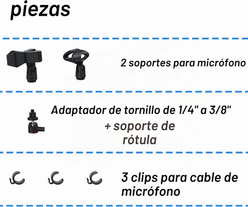 Vista 7 de Soporte de micrófono Hocoder con base pesada, soporte de micrófono de piso con altura ajustable de 18" a 63", soporte para cantar con soporte