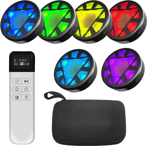 Vista 10 de JOJOCY Luz magnética de entrenamiento de reacción, 5 luces de color, 6 modos de duración de la batería de 30 horas, mejora la velocidad de reacción